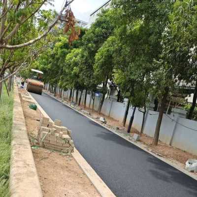 深圳东莞工业园停车场路面沥青施工-博宏交通