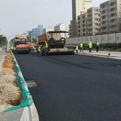 深圳道路沥青施工 市政道路摊铺 工业园小区设计及测量