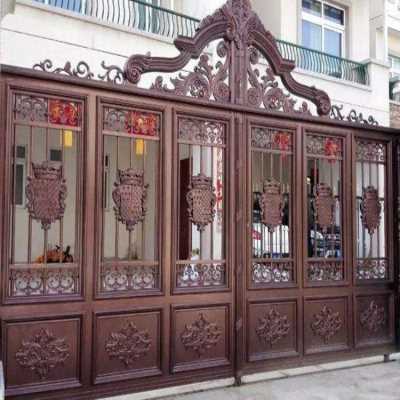 承德锌钢围墙护栏 别墅铝艺大门选购