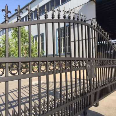 郑州新郑铁艺围墙护栏 围墙大门定制加工