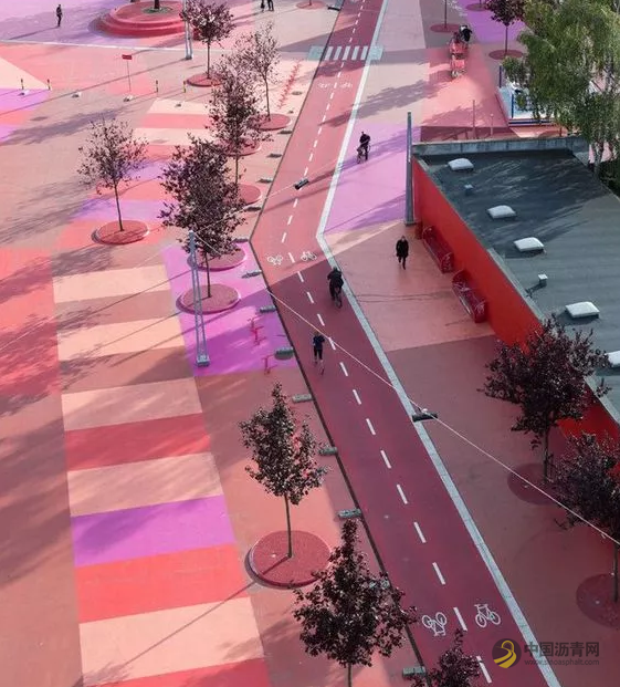 彩色沥青路面， 就要给你好看的一面 中国沥青网，sinoasphalt.com
