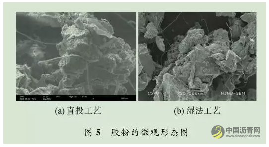 干拌橡胶沥青混合料沥青改性微观形态和效果分析 中国沥青网，sinoasphalt.com