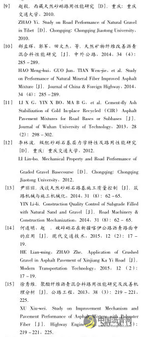 玻璃纤维改善砾石沥青混合料路用性能 中国沥青网，sinoasphalt.com