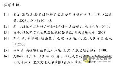 高等级沥青路面用级配碎石性能分析及应用研究 中国沥青网，sinoasphalt.com