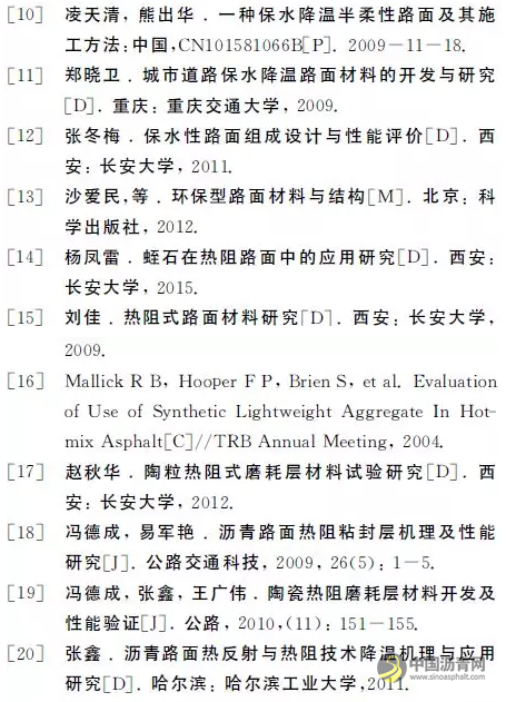 石棉纤维热阻式沥青路面性能研究 沥青网，sinoasphalt.com