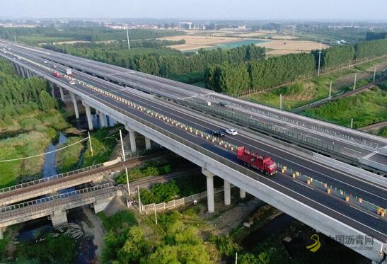 济青高速改扩建进展：小许家枢纽以东段完工通车 沥青网，sinoasphalt.com