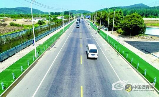彩色沥青等新型道路推广使用 高颜值+高科技路面扮靓锡城 沥青网，sinoasphalt.com