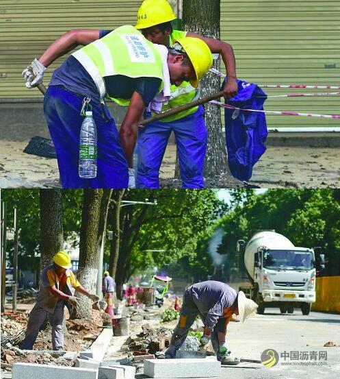 -1.jpg 益阳康富北路西幅路面完成提质改造 允许车辆由南往北单向通行 沥青网,sinoasphalt.com