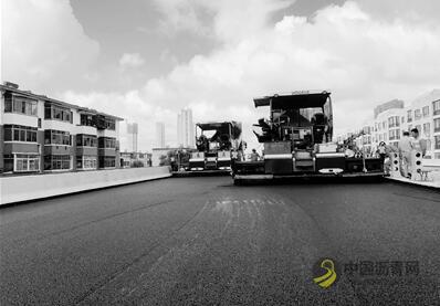 沈辽路高架桥二标段启动桥面沥青混凝土铺装 沥青网，sinoasphalt.com