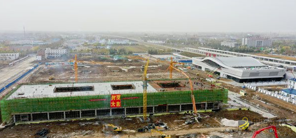 灌南综合客运枢纽客运站主体封顶 建筑主体共三层 沥青网，sinoasphalt.com