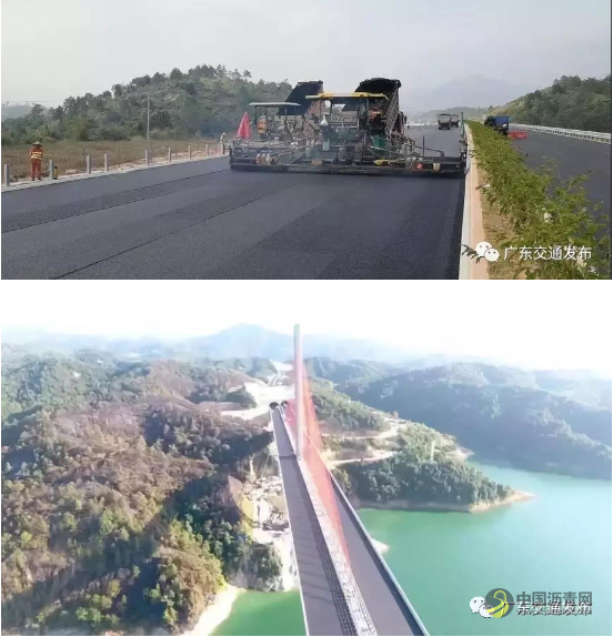 [广东]河惠莞高速龙紫段完成主线沥青路面施工 沥青网，sinoasphalt.com