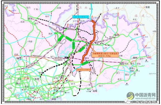 [广东]河惠莞高速龙紫段完成主线沥青路面施工 沥青网，sinoasphalt.com