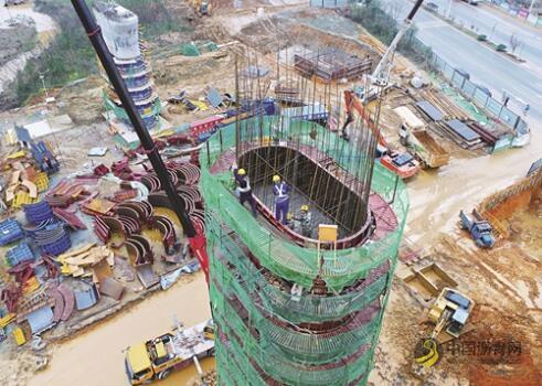 常益长高铁黄桥大道特大桥建设正酣 沥青网，sinoasphalt.com