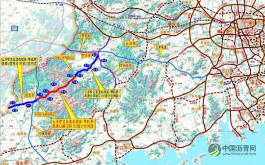 [广东]云茂高速首段沥青路面试验路段顺利摊铺 沥青网，sinoasphalt.com