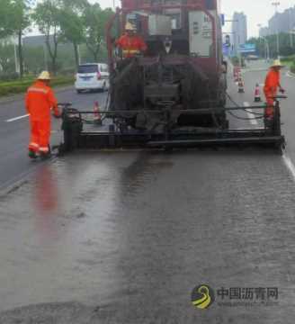 镇海骆霞线路面沥青只铺了1厘米 是偷工减料? 沥青网，sinoasphalt.com