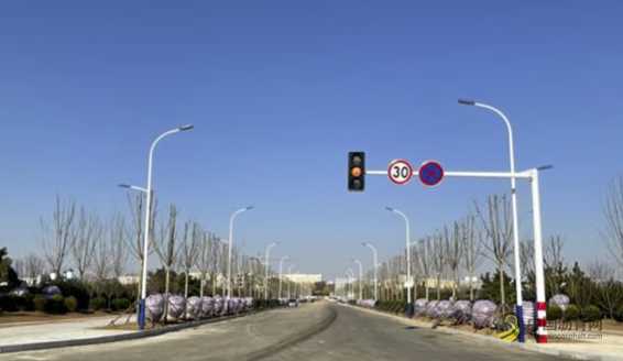 长盛路南延完成沥青铺设及配套设施施工 沥青网，sinoasphalt.com