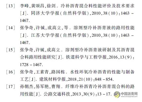 添加再生料的冷补沥青混合料组成设计与性能评价 沥青网，sinoasphalt.com