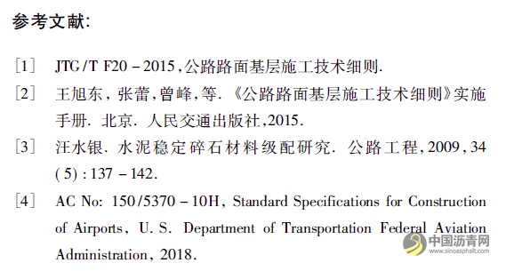 水泥稳定碎石基层材料配合比设计优化探讨 沥青网，sinoasphalt.com