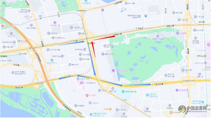 开通!深圳深南大道、香蜜湖路实现互通! 沥青网,sinoasphalt.com