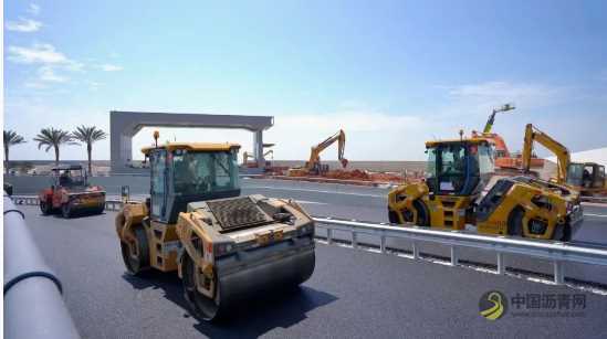 深中通道全线沥青摊铺完成 沥青网，sinoasphalt.com