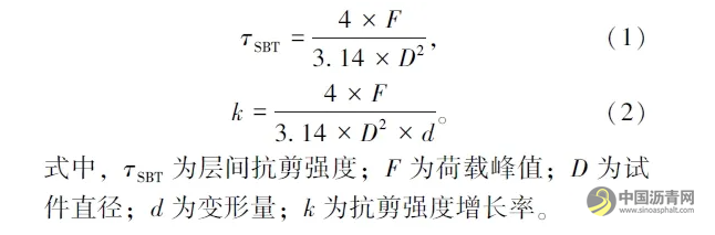 基于直剪试验的黏层黏结效果影响因素研究 沥青网，sinoasphalt.com