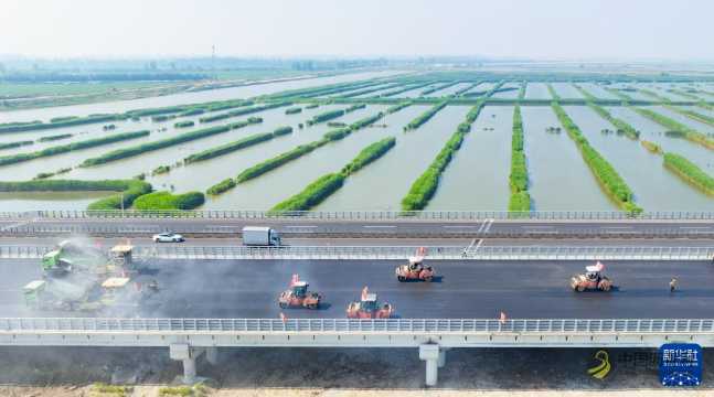 京哈高速公路改扩建工程盘锦段主线贯通 沥青网,sinoasphalt.com