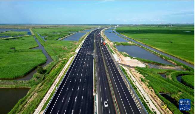 京哈高速公路改扩建工程盘锦段主线贯通 沥青网,sinoasphalt.com